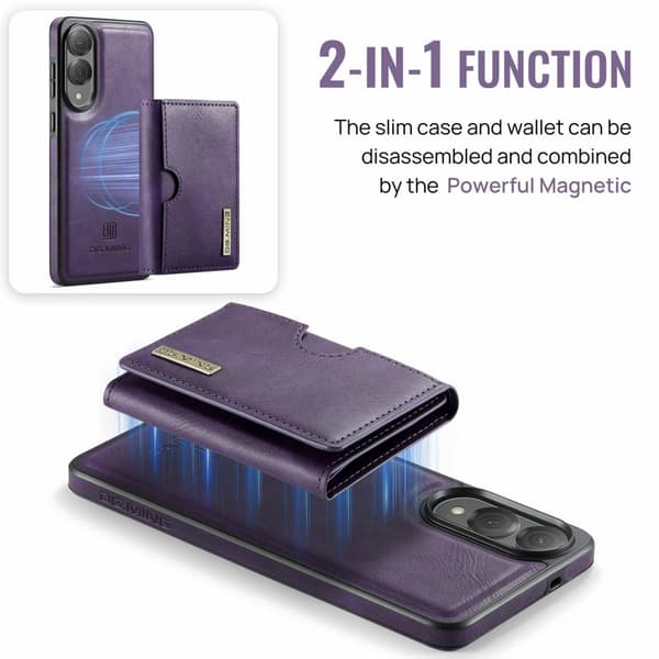 DG.MING M6 Series Mobilskal till Samsung Galaxy S25 Edge Magnetisk Lila