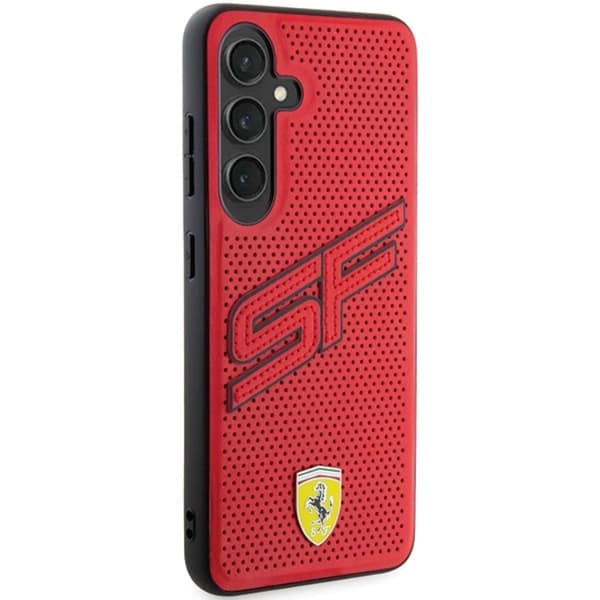 Ferrari Mobilskal till Galaxy S24 Plus Big SF Perforated - Röd Röd