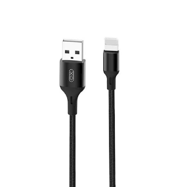 XO USB-A till Lightning kabel 1m 2.4A - Svart Svart