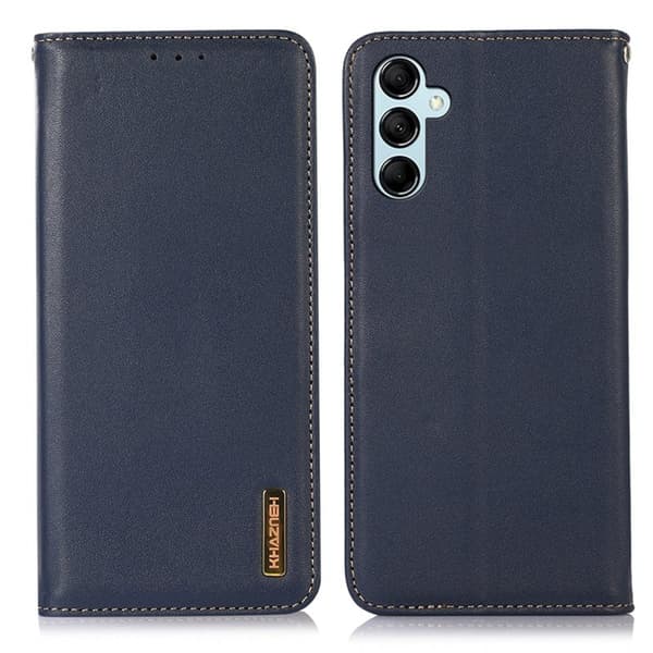 KHAZNEH Samsung Galaxy S26 / S26 Pro Plånboksfodral Äkta Läder - Blå
