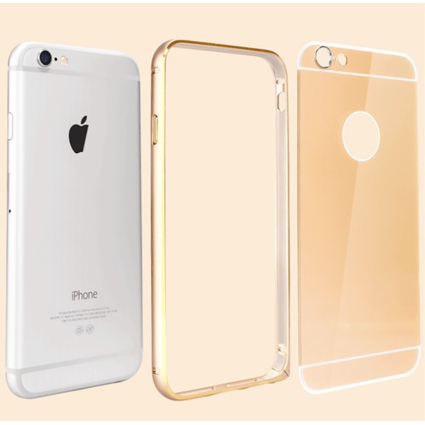 JFX Metallbumper-skal till Apple iPhone 6(S) Plus (Rose gold - G