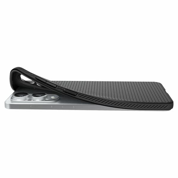 Spigen Telefontaske til Galaxy S25 Edge Liquid Air - Matt Sort Svart