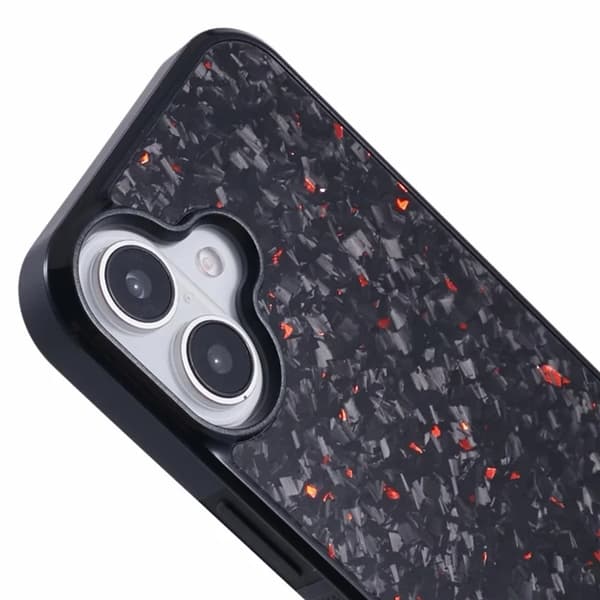 Mobilskal till iPhone 16 Plus Aramid Fiber Forged - Röd Röd