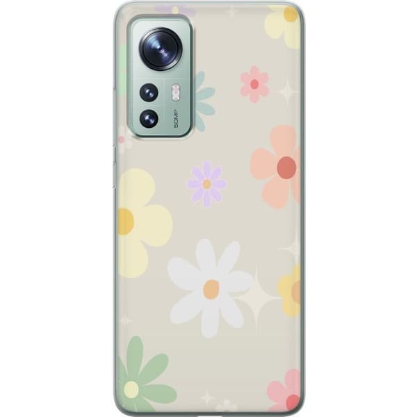 Mobilskal till Xiaomi 12 med fejdande blommor