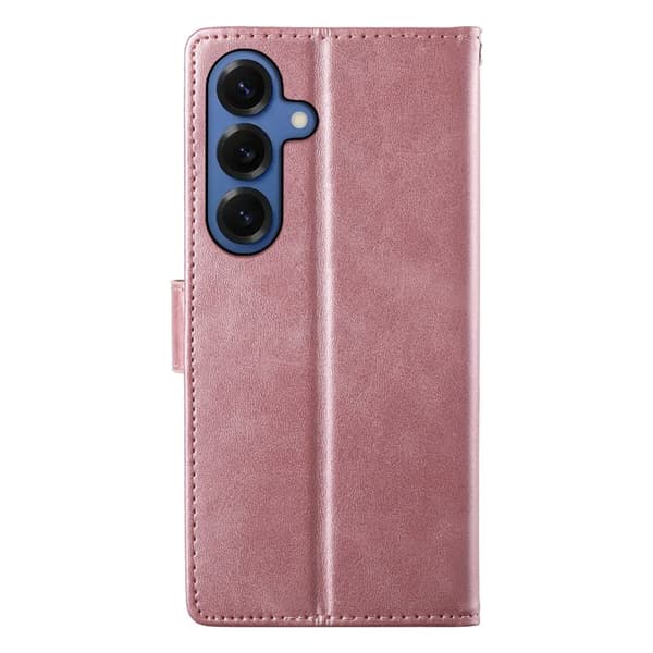 Plånboksfodral för Samsung Galaxy S26 Plus Kickstand Konstläder - Rosa