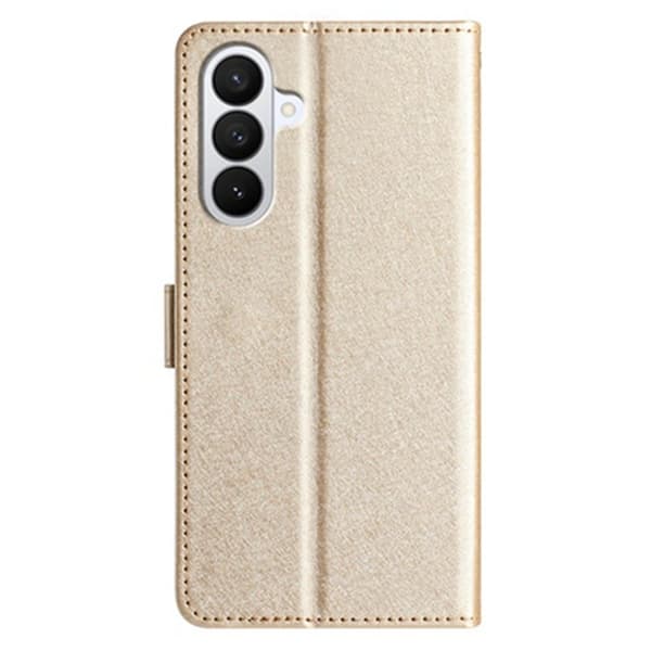Samsung Galaxy A57 Plånboksfodral Konstläder Magnetisk Stängning - Guld