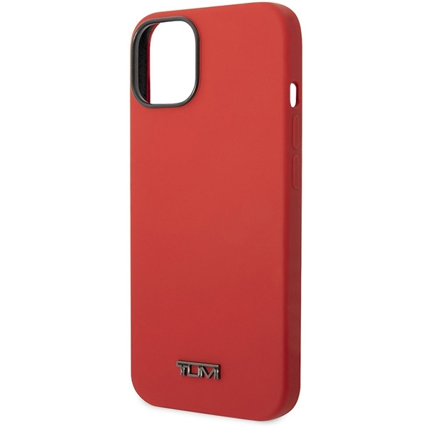Tumi Telefontaske til iPhone 14 Plus/15 Plus MagSafe Flydende Silikone - Rød