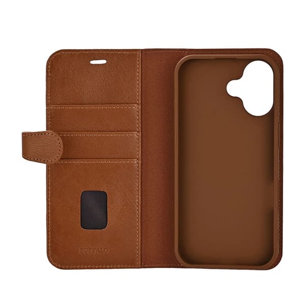 BUFFALO iPhone 17 Pung Etui MagSafe 2-i-1 3 Kort - Brun Brun