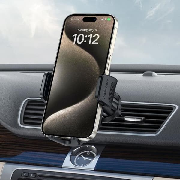 Tech-Protect Mobiltelefonholder Dashboard Universal V7 - Sort Svart