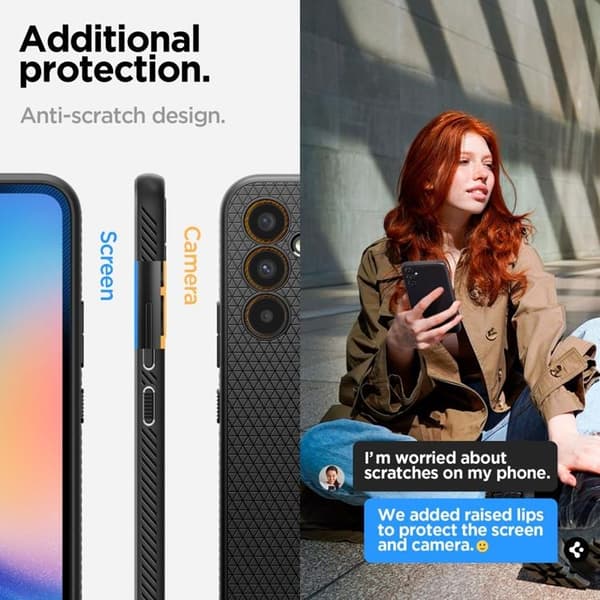 Spigen Mobilskal till Galaxy A54 5G Liquid Air - Matte Svart Svart