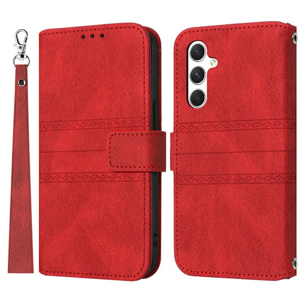 Plånboksfodral för Samsung Galaxy S26 Plus Konstläder - Röd