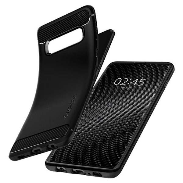 Spigen Galaxy S10 Mobilskal Rugged Armor - Svart