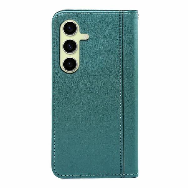 Plånboksfodral för Samsung Galaxy S26 Plus Magnetiskt Konstläder - Grön