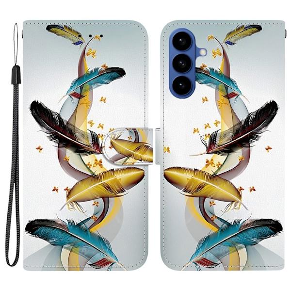 Samsung Galaxy S26/S26 Pro Plånboksfodral Mönstertryck Konstläder - Guldfjäril