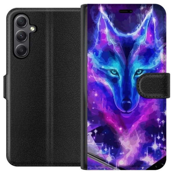 Plånboksfodral till Samsung Galaxy S23 FE med Neon Varg