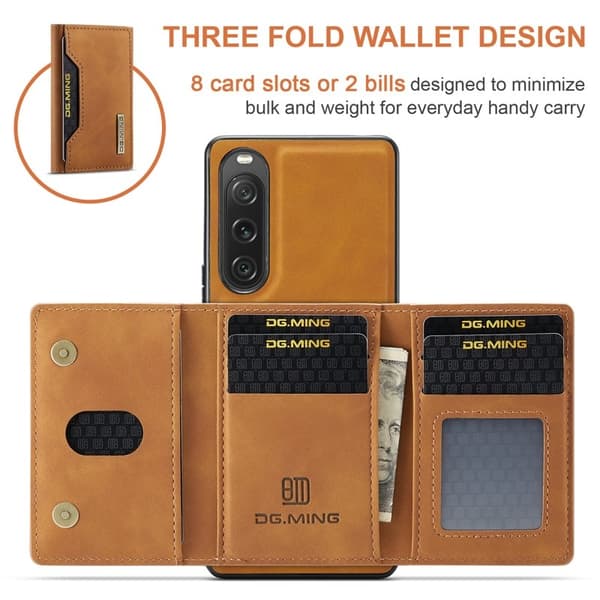 DG.MING M2 Series Mobilskal till Sony Xperia 10 V Shockproof Brun