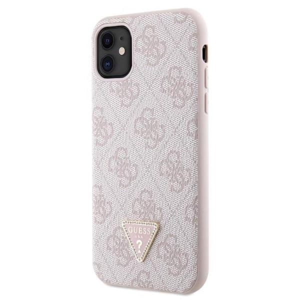 Guess iPhone 11/XR Mobilskal Crossbody 4G Metal Logo - Rosa