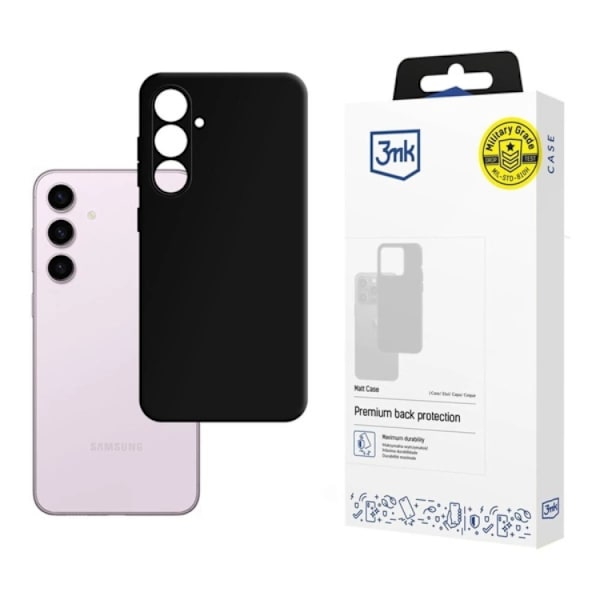 3MK Telefontaske til Galaxy S25 Plus Matt - Sort Black