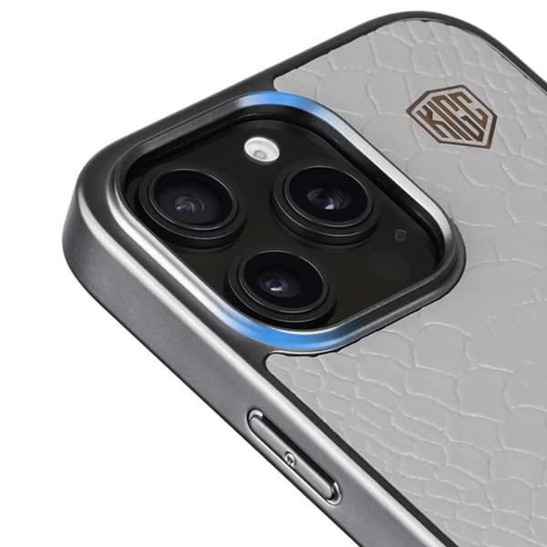 KIGC Mobilskal till iPhone 16 Pro Crocodile Texture - Svart Svart