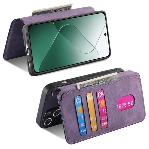 CASENEO Xiaomi 14 Plånboksfodral Konstläder - Lila
