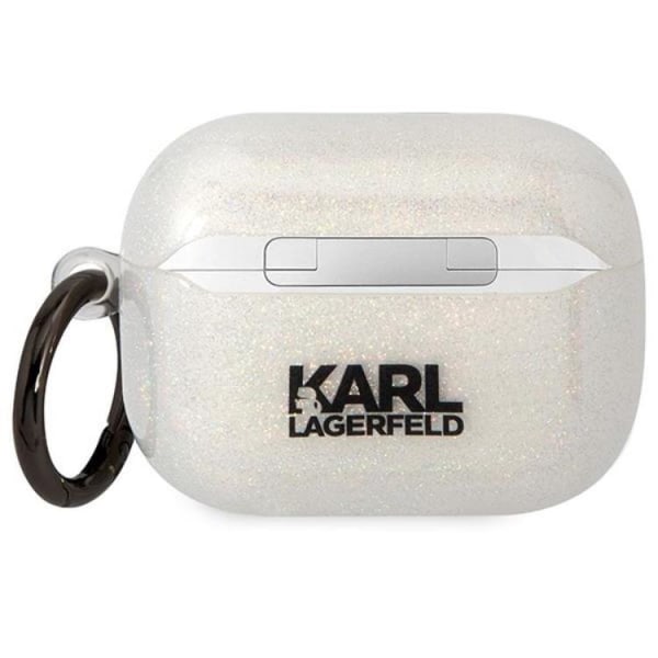 KARL LAGERFELD AirPods Pro Skal Gliter Karl&Choupette - Clear