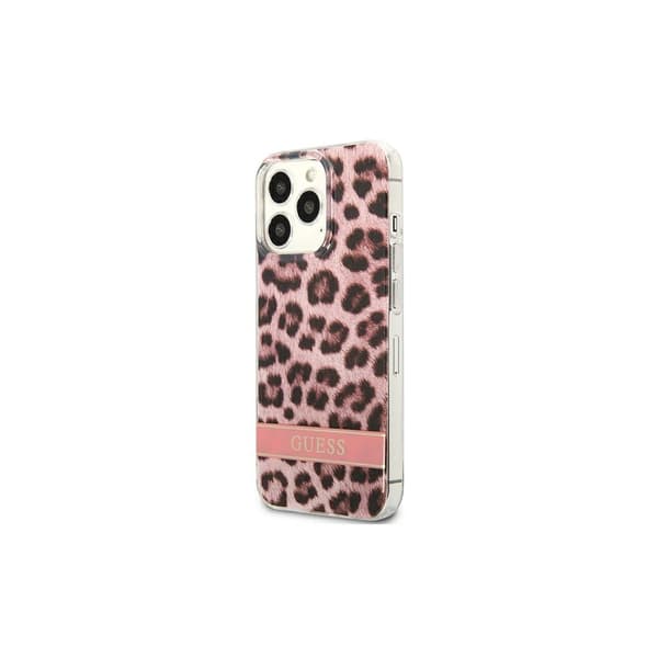 iPhone 13 Pro Skal Rosa Leopard Elektro Rand Rosa