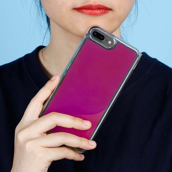 Liquid Neon Sand skal till iPhone 7 Plus & iPhone 8 Plus - Violet Lila