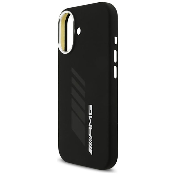 AMG telefontaske til iPhone 17 MagSafe silikone oversize rhombs - sort Svart