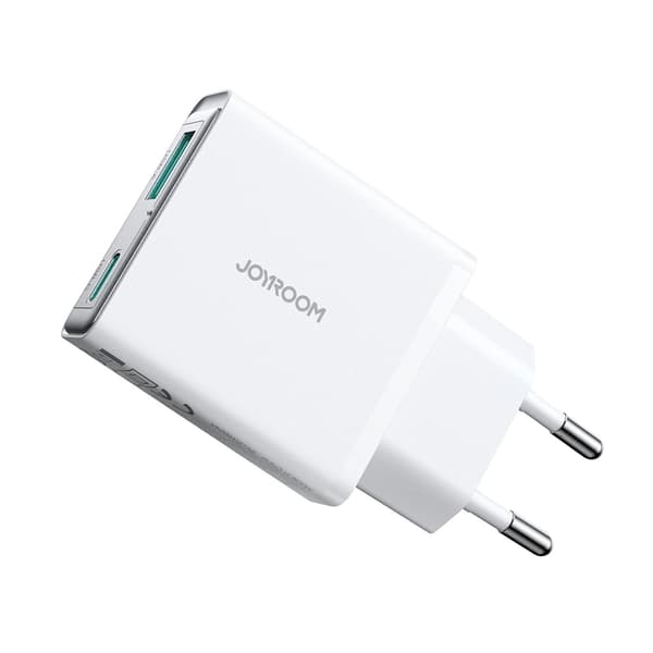 Joyroom Hurtigoplader 20W USB-A - USB-C Super Slim - Hvid Vit