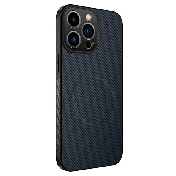WANLONFENG Mobilskal till iPhone 14 Pro Max MagSafe Carbon TQ Blå