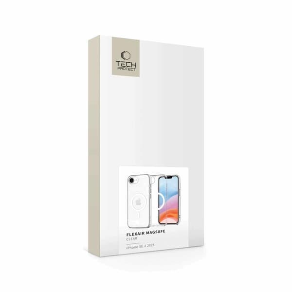 Tech-Protect Mobilskal till iPhone 16e/17e Magsafe Flexair - Clear Transparent