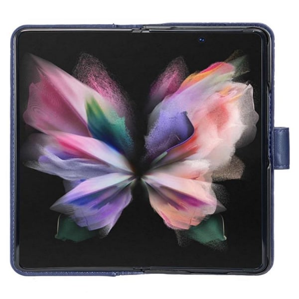 BINFEN COLOR Galaxy Z Fold 4 lompakkokotelo, rompus - sininen