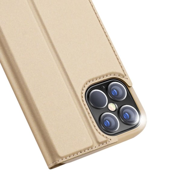 Dux Ducis PU-nahkainen lompakkokotelo iPhone 12 Pro Max - kulta