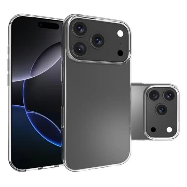Mobilskal till iPhone 17 Pro Max Crystal Clear TPU - Transparent Transparent