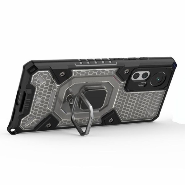 Rengas Kickstand Iskunkestävä suojus Xiaomi 12 Pro - harmaa
