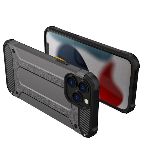 Hybrid Armor Tough Rugged Skal iPhone 13 Pro Max - Blå Blå