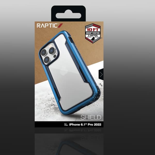 Raptic iPhone 14 Pro -kuori Magsafe X-Doria Shield Armored - Blue Svart