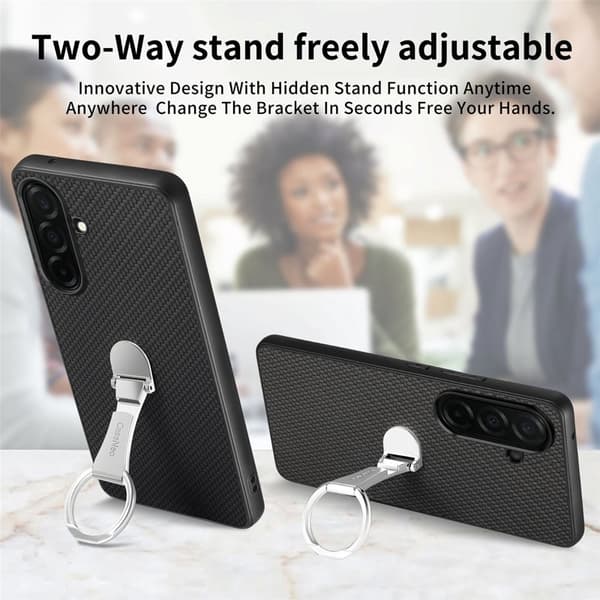 Mobilskal för Samsung Galaxy S26 Plus Kortfack Kickstand - Svart