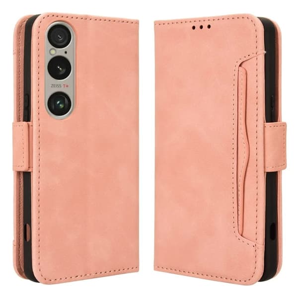 Sony Xperia 1 VI Plånboksfodral Konstläder - Rosa Rosa