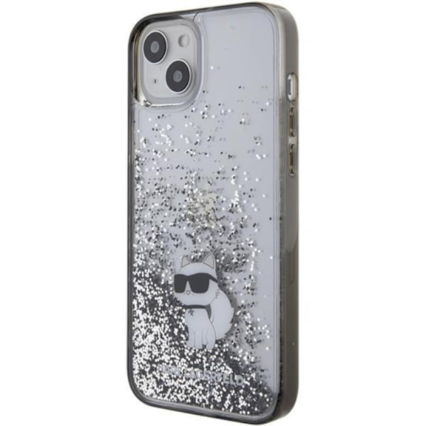 KARL LAGERFELD iPhone 15 Mobilskal Liquid Glitter Choupette