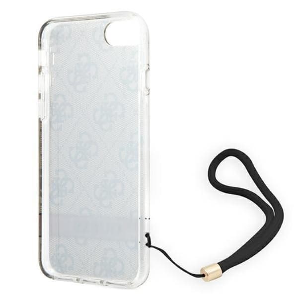 Guess iPhone 7/8/SE (2020/2022) Cover 4G Print Strap - Brun Brun