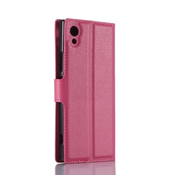 Litchi Plånboksfodral till Sony Xperia XA1 - Rosa Rosa