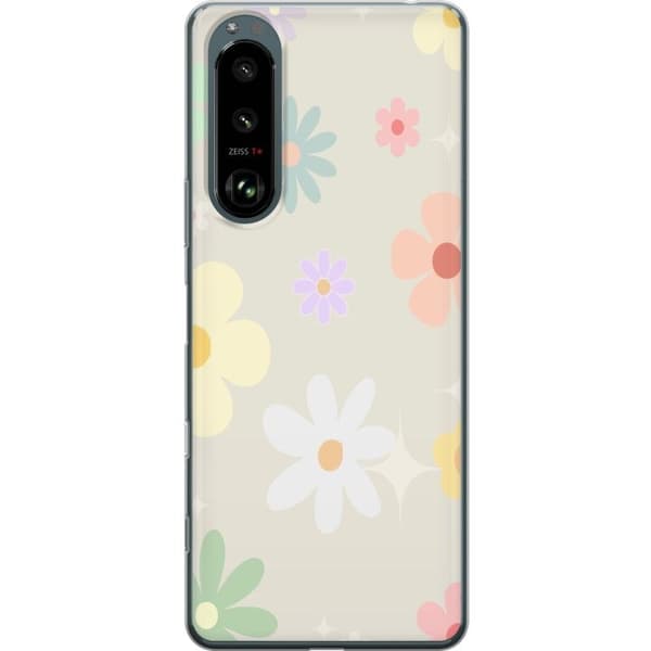 Mobilskal till Sony Xperia 5 III med fejdande blommor
