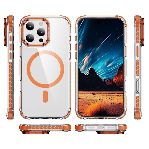 Mobilskal till iPhone 16 Pro Max MagSafe Kickstand - Orange Orange