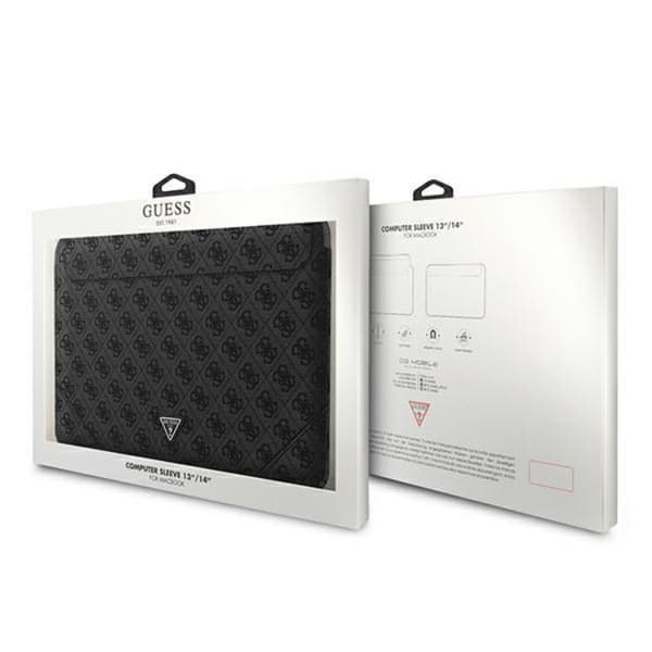 Guess Computer Sleeve 13/14'' 4G Uptown Triangle Logo - Sort