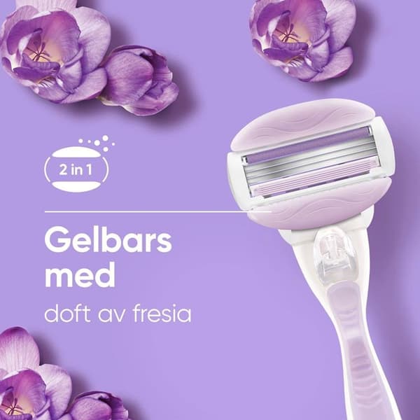 Gillette Rakhyvel Comfortglide Breeze + 2st rakblad Lila