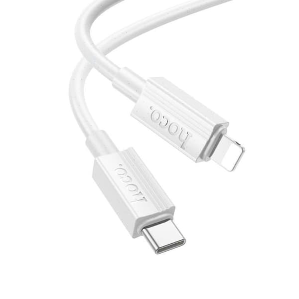 Hoco USB-C Till Lightning 1m Kabel 27W X107 - Vit Vit