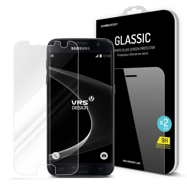 2 X Verus Design Härdat Glas Skärmskydd till Samsung Galaxy S7 E