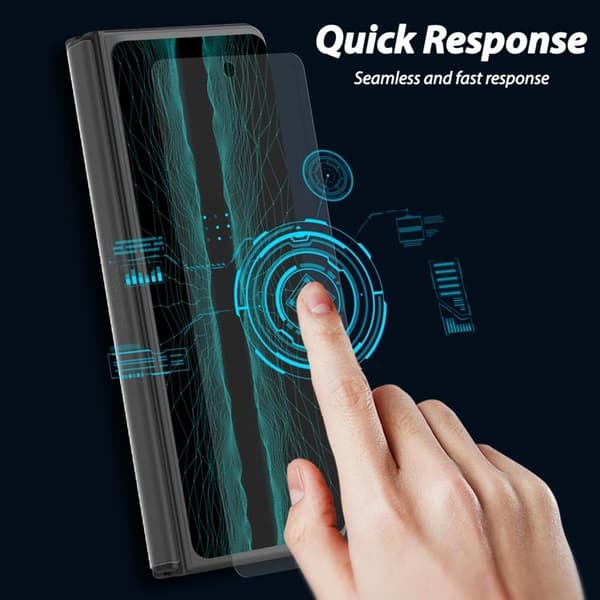 Whitestone [2-Pack] Galaxy Z Fold 4 Härdat Glas Skärmskydd Dome Transparent