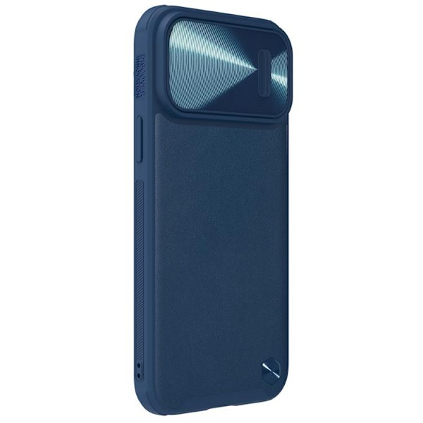 Nillkin iPhone 14 Pro Skal CamShield Läder S - Blå